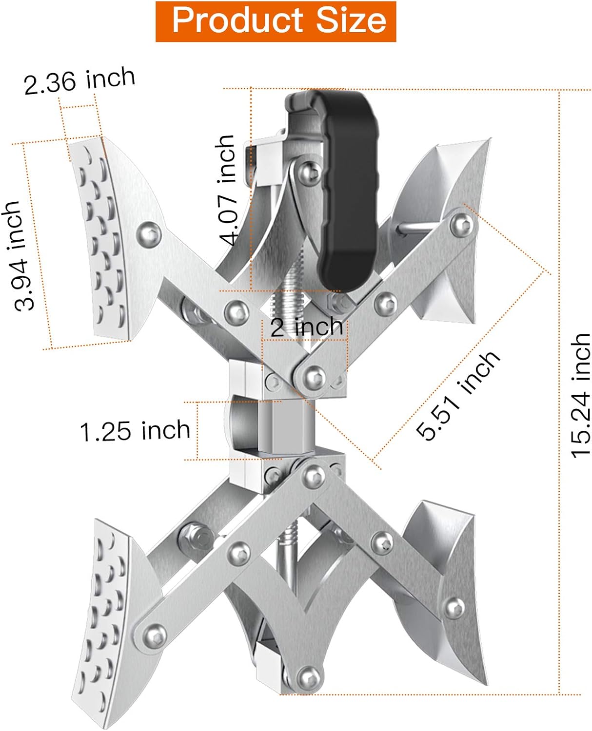 Sulythw X-Chock Wheel Stabilizer, RV Tire Stabilizers Locking Chock for Campers Travel Trailers Trucks with Standard Wrench, Faster Than Traditional,1 Pair: Automotive