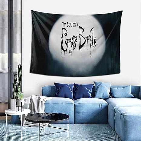 Amazon Co Jp ティム バートンのコープスブライド 1 人気 潮流 けタペストリー ファッション 寝室用 壁掛 多機能 カバー カーテン ンテ アートプリント ビーチタオル 北欧風壁掛け 布ポ 洗える ピクニック布 個性プレゼント ホーム キッチン