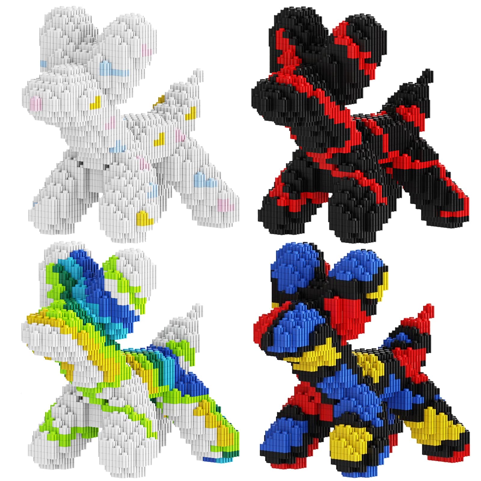 Photo 1 of JQARCH Balloon Dog Building Blocks Set, Micro Blocks 4 in 1 Dogs Set Kit Toy, Adorable Puppy Dog, 8000PCS 3D Puzzle Collection Animal Model, Compatible with Lego, Gifts for Adults