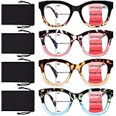 CHOFILORD Progressive Multifocus Reading Glasses for Women Men Blue Light Blocking Computer No Line Multifocal Readers