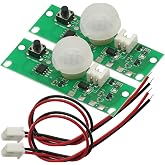 2Pcs 3.7V Solar Lamp Board Control Sensor Night Light Module Controller Module Infrared Human Body Induction Solar Circuit Board