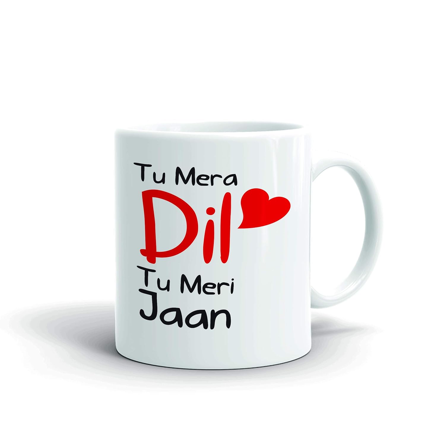 Buy Aqsi Ceramic Coffee Mug Tum Mera Dil Tu Meri Jaan I Love You