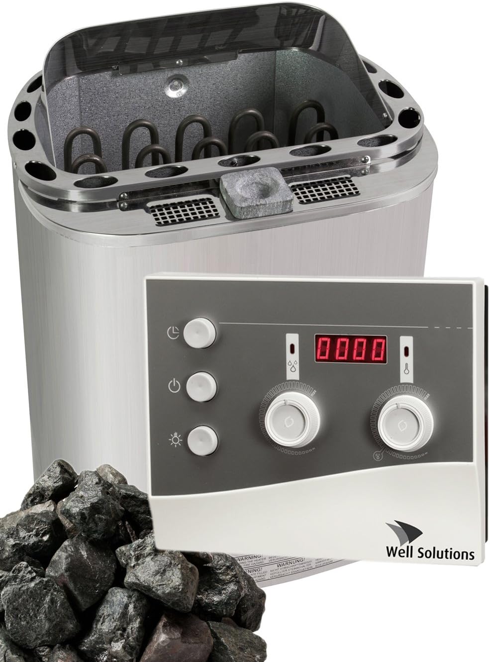 6kW Bio Sauna Ofen Scandia Trendline Steuerung K3 Steine Well