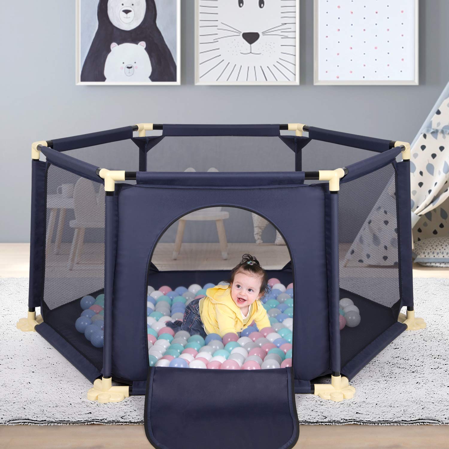 large portable playpen