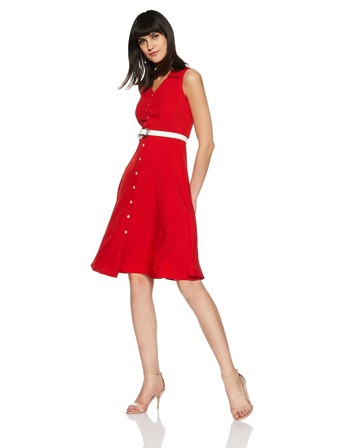 and women's a-line knee-long dress