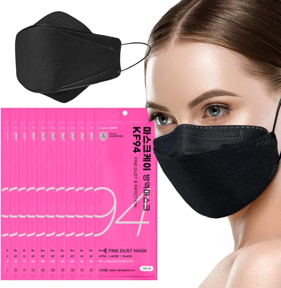 kf94 face mask with sponge