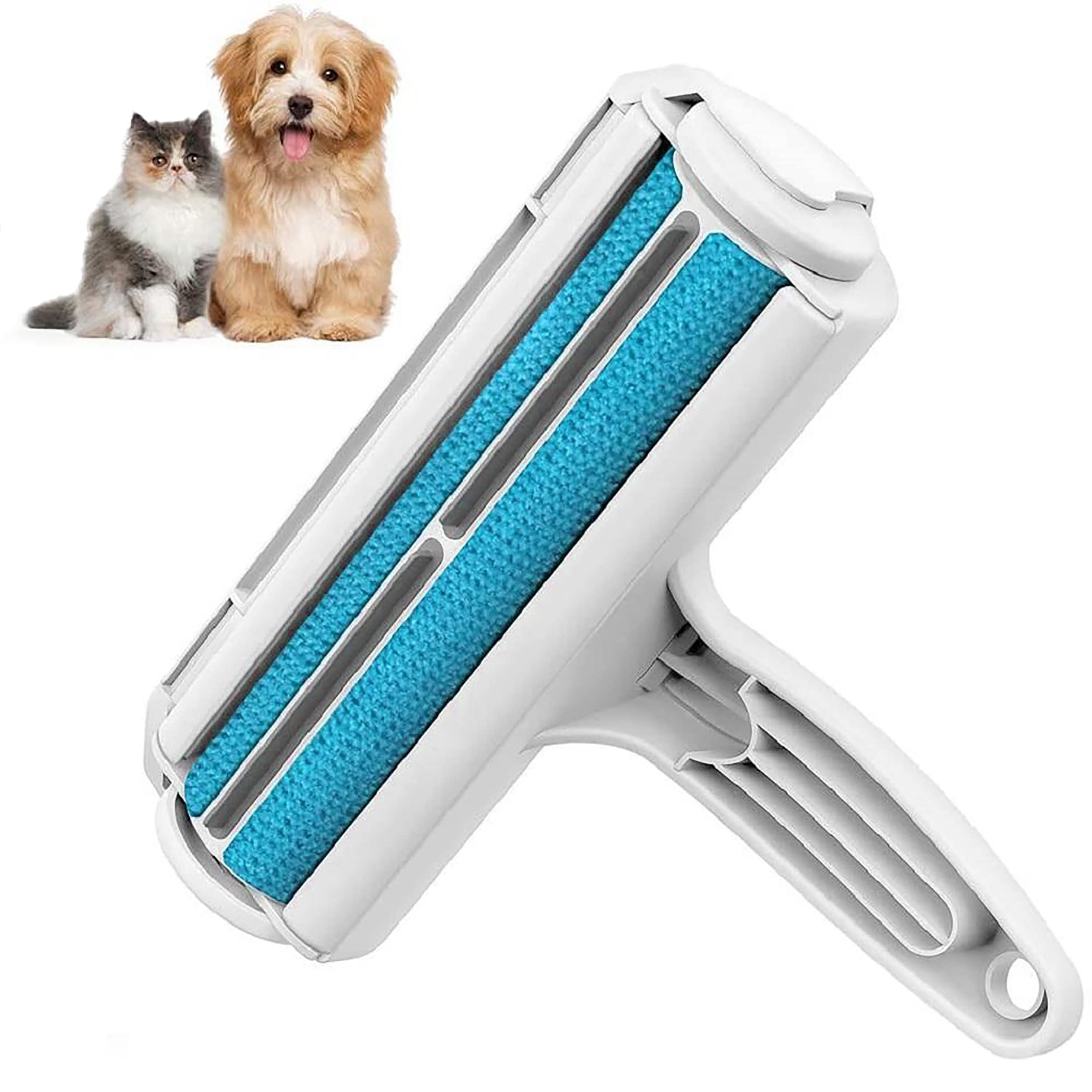DIVCHI Reusable Pet Hair Remover Roller for Dogs Cats, Animal Hair Removal Brush Easy to Clean the Pet Fur from Sofa Carpet, Furniture, Rugs, Clothes and bedding, Laundry