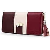 RFID Wallets for Women with Multiple Card Slots and Cellphone Compartment, Womens Wallet