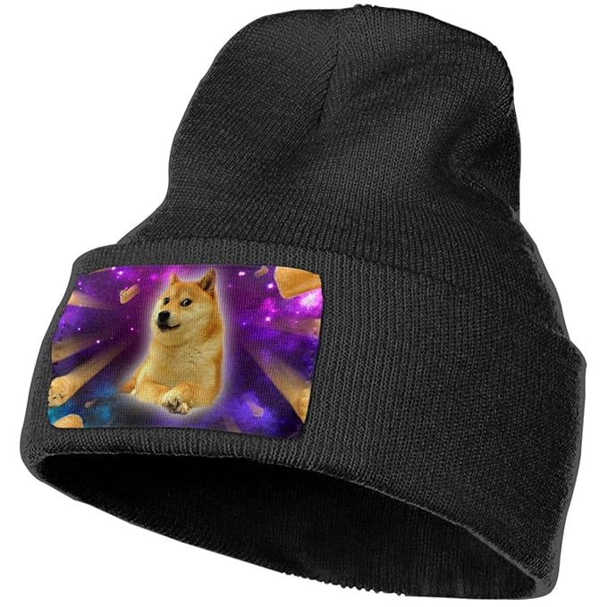 Anonymous Guest Knit Hat Cap Shiba Inu Space Skull Cap At