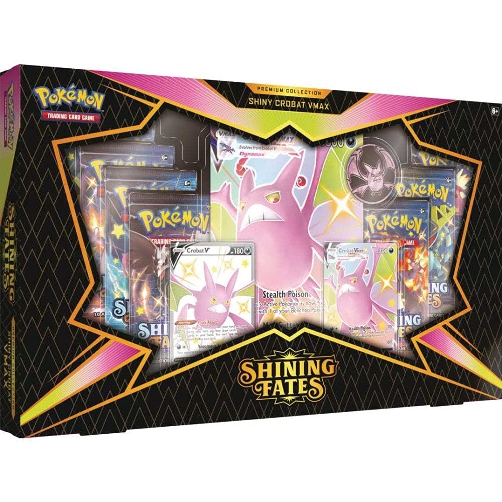 Pokemon Trading Card Game Shining Fates Premium Box Collection | Shiny Crobat VMAX