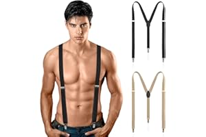 HBselect 2PCS Hidden Suspenders for Men Mens Suspenders, Under Clothing Suspenders for Men