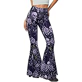 Irisjudy Tiger Print Bootleg Yoga Pants for Women Y2K Workout Sweatpants Casual Bell Bottom Trousers Flare Leggings for Women