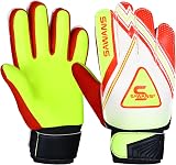 SAWANS Football Goalkeeper Gloves Red Yellow Size 6 Youth Adult view 1