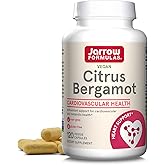 Jarrow Formulas Citrus Bergamot Supplement 500 mg - 120 Servings (Veggie Caps) - Antioxidant Support for Cardiovascular & Metabolic Health - Dietary Supplement - Vegan Gluten-Free- Use with QH-Absorb