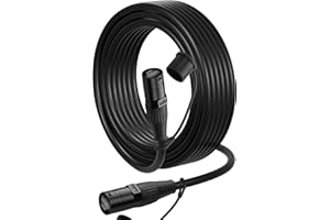 CERRXIAN CAT6 Shielded Ethercon Cable, Professional Audio & Lighting RJ45 Male to Male Cable with Protective Caps, Grade Soun