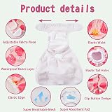 COMSLE Dog Nappies Large 3 Pack Female Adjustable Reusable Diapers view 2