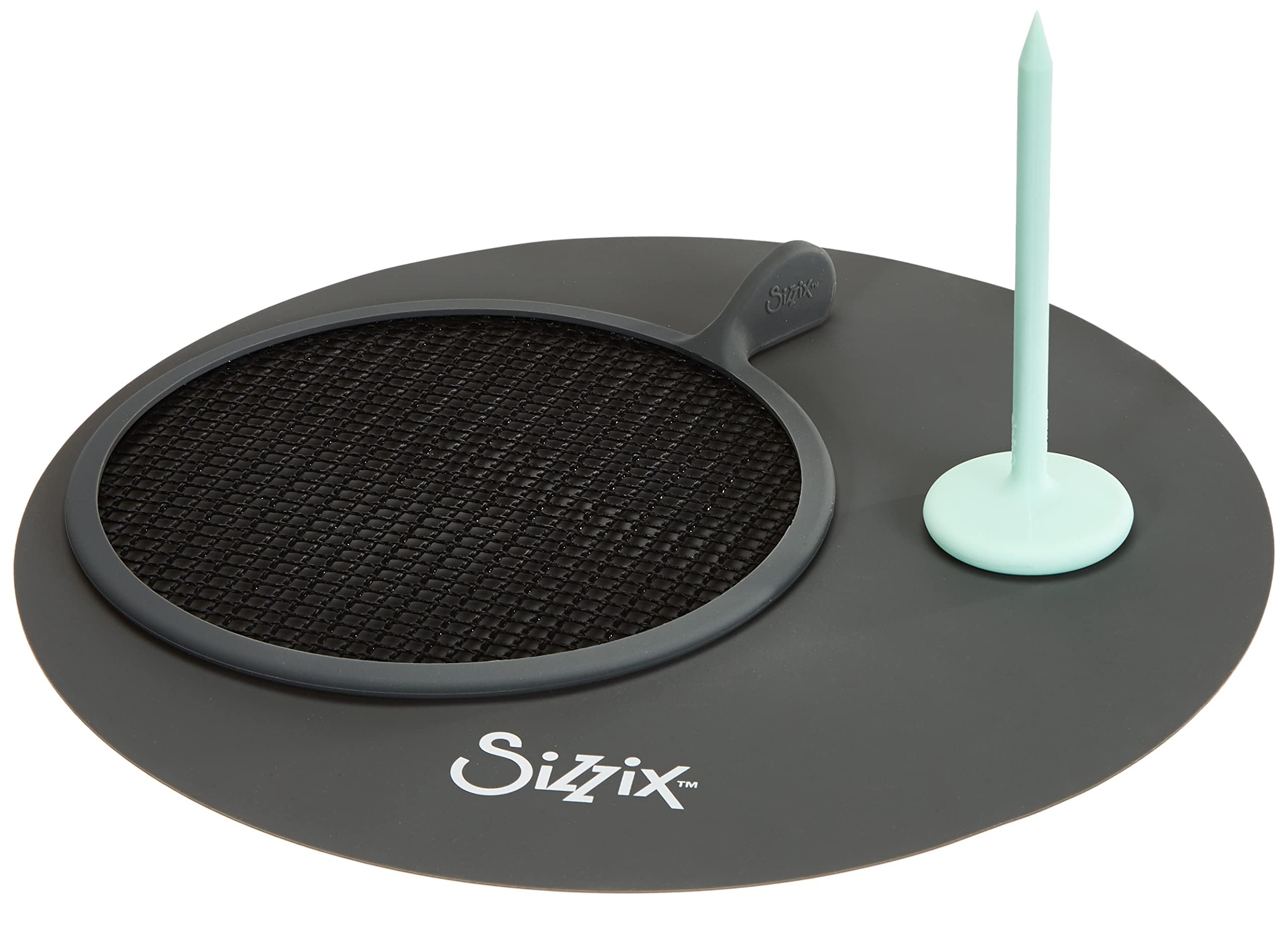 Sizzix Accessory Shrink Plastic Accessories - Heat-Resistant Mat, Pressing Tool, Mesh Screen, Simplified Shrink Crafting - Compatible with the Sizzix Heat Tool