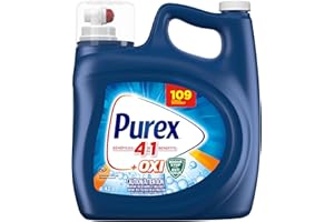 Purex Plus Oxi, Concentrated Liquid Laundry Detergent with 4in1 benefits, Tough on Stains, Brightens and Whitens Clothes, 4.4
