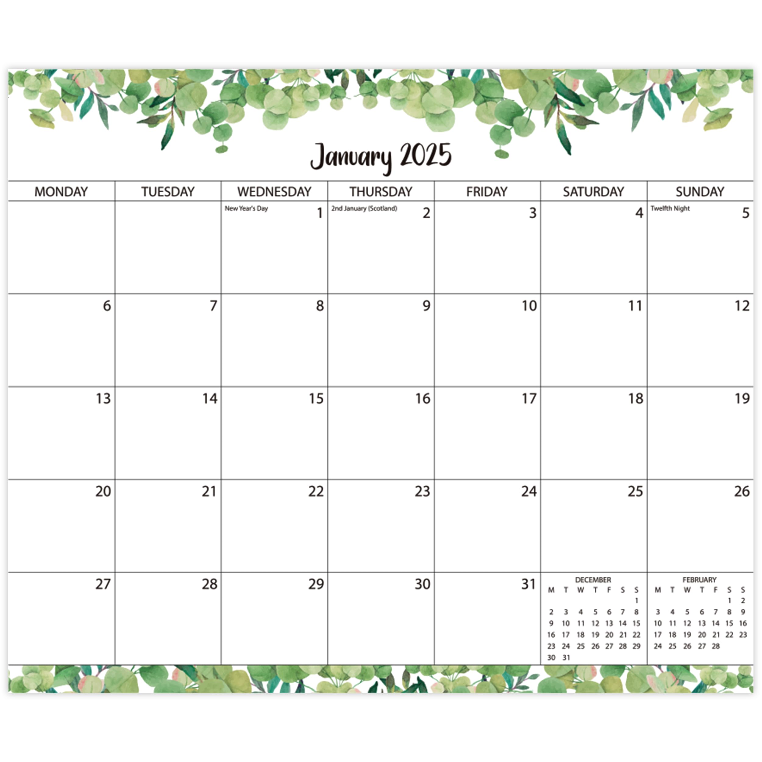 Magnetic Fridge Calendar 2025,Magnetic Calendar for Fridge from Jan 2025 to Jun 2026,18 month Fridge Calendar UK,Tracking Events and Appointments,Tear-Off Pages,8.5x11 inch