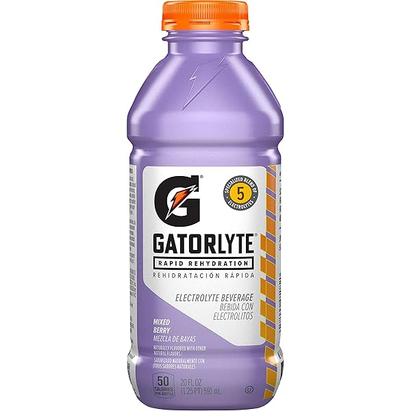 GATORLYTE RAPID REHYDRATION ELECTROLYTE BEVERAGE, MIXED BERRY, 20OZ...