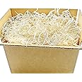Hepertise 4.5 oz Natural Aspen Wood Excelsior, Aspen Wood Wool for Basket Filler, Gift Decoration, Soil Cover, Crafts Protection | Natural Color and Smell