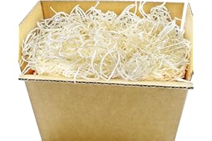 Hepertise 1 LB Natural Aspen Wood Excelsior, Aspen Wood Wool for Basket Filler, Gift Decoration, Soil Cover, Crafts Protection | Natural Color and Smell