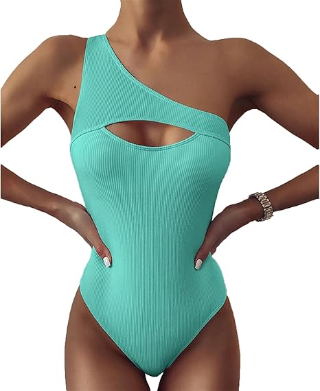 Amazon Co Jp Godder ワンピース水着女性水着セットセクシーな中空水着プッシュアップ女性オレンジビーチウェア 水着女性 Color Blue Green Size L ホーム キッチン