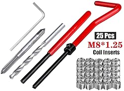 fixinus 30 Piece M8 x 1.25mm Thread Repair Insert