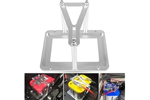 BONBO Universal Battery Tray Hold Down Trunk Battery Relocation Box Aluminum Fits for Optima Race Racing Mount Red Yellow Blue Top 34 34/78 D34 D34/78 34M D34M