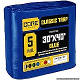Core Tarps Classic 5 Mil Tarp Cover, Waterproof, UV