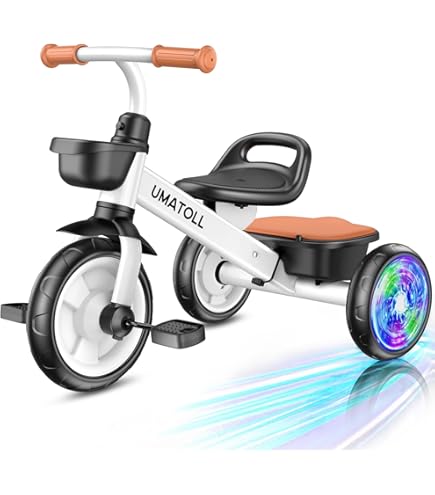 Triciclo Evolutivo VEVOR Para Niños De 2 A 5 Años – Asiento Ajustable, Cesta Portaobjetos, Marco De Acero, Ruedas EVA, Rosa Y Azul, Seguro Y Estable