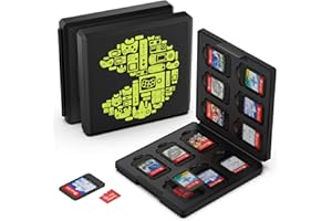 GeeRic 12 Slot Game Card Storage Case Compatible with Switch, Portable Game Card Storage Cartridge Case with Switch, Games Ca