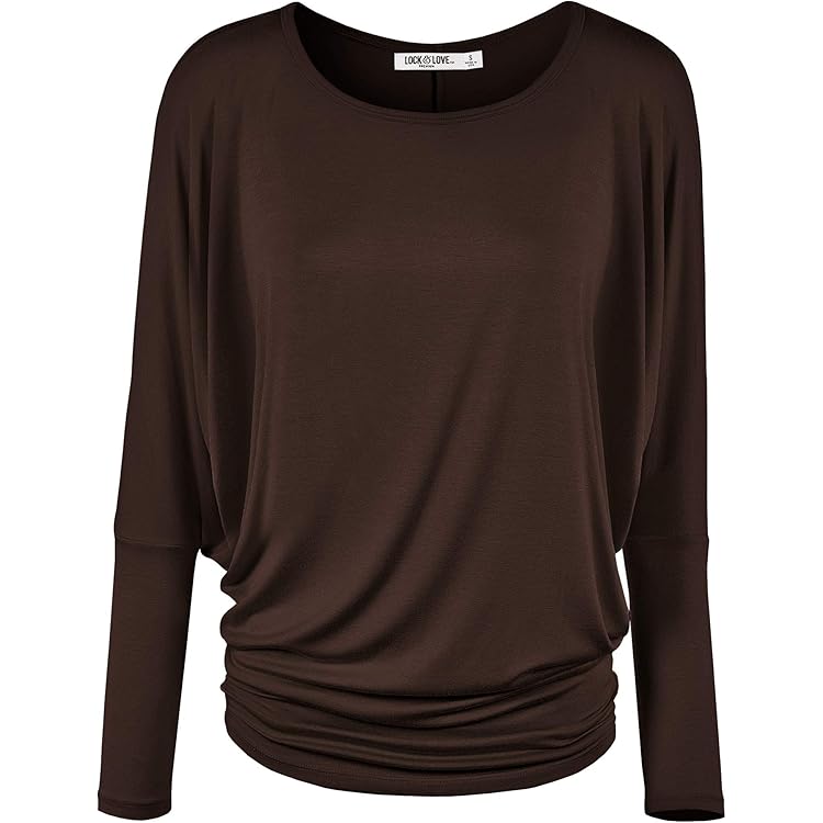 WT826 Womens Batwing Long Sleeve Top S Aqua at Amazon Women's