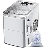 Ice Maker, Self-Cleaning Ice Machine Countertop, 26lbs in 24 Hrs Counter top Ice Maker, 2L Water Tank Low Noise,9 Bullet Cube