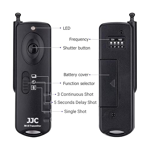 JJC Wireless Remote Control for Panasonic Lumix G9 II G85 G7 GH7 GH6 GH5  GH5S GH4 S5 S1 S1R S1H GX8 GX7 FZ2500