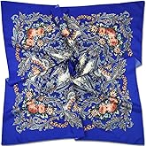 corciova XL 40x40 Satin Square – Oversized Silk-Feel Fashion Scarf for Women, Hair Wrap, Headband, Bandana, Neckwear