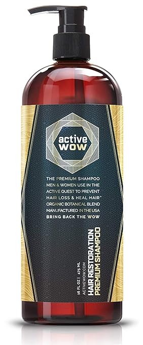 Active Wow Argan Oil & Organic Botanicals Anti Hair-Loss Shampoo - 16 Fluid Oz
