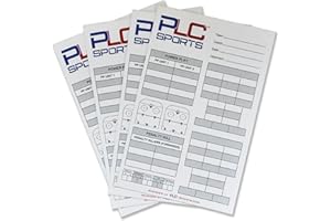 PLC Sports Ice Hockey Lineup Cards | 5.5" x 8.5" | 4 Part Carbon Paper | Youth Ice Hockey | Amateur Ice Hockey | Hockey Roste