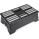 5 Inch Folding Step Stool with Non-Slip Mat. Made of Incombustible Plastic, Can Withstand Over 250 Pounds. Collapsible Step Suitable for Kitchen, Bathroom, Bedroom, Camping, Travel ect