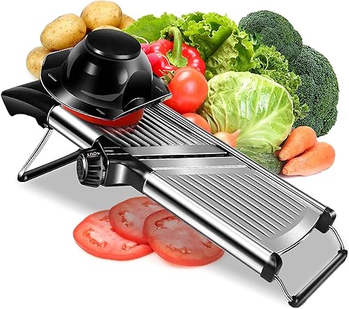 Mandoline Slicer with Cut-Resistant Gloves and Blade Guard - Main Image