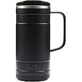 Pelican Hydration Pelican Ridge™ 18 oz Vacuum Insulated Tumbler - Recycled Stainless Steel Double Wall Travel with Dual Lid, Powder Coated Insulated Coffee Mug For Hot Cold Drinks, Jet Black
