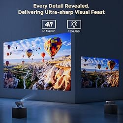 GooDee Smart Viedo Projector with WiFi and