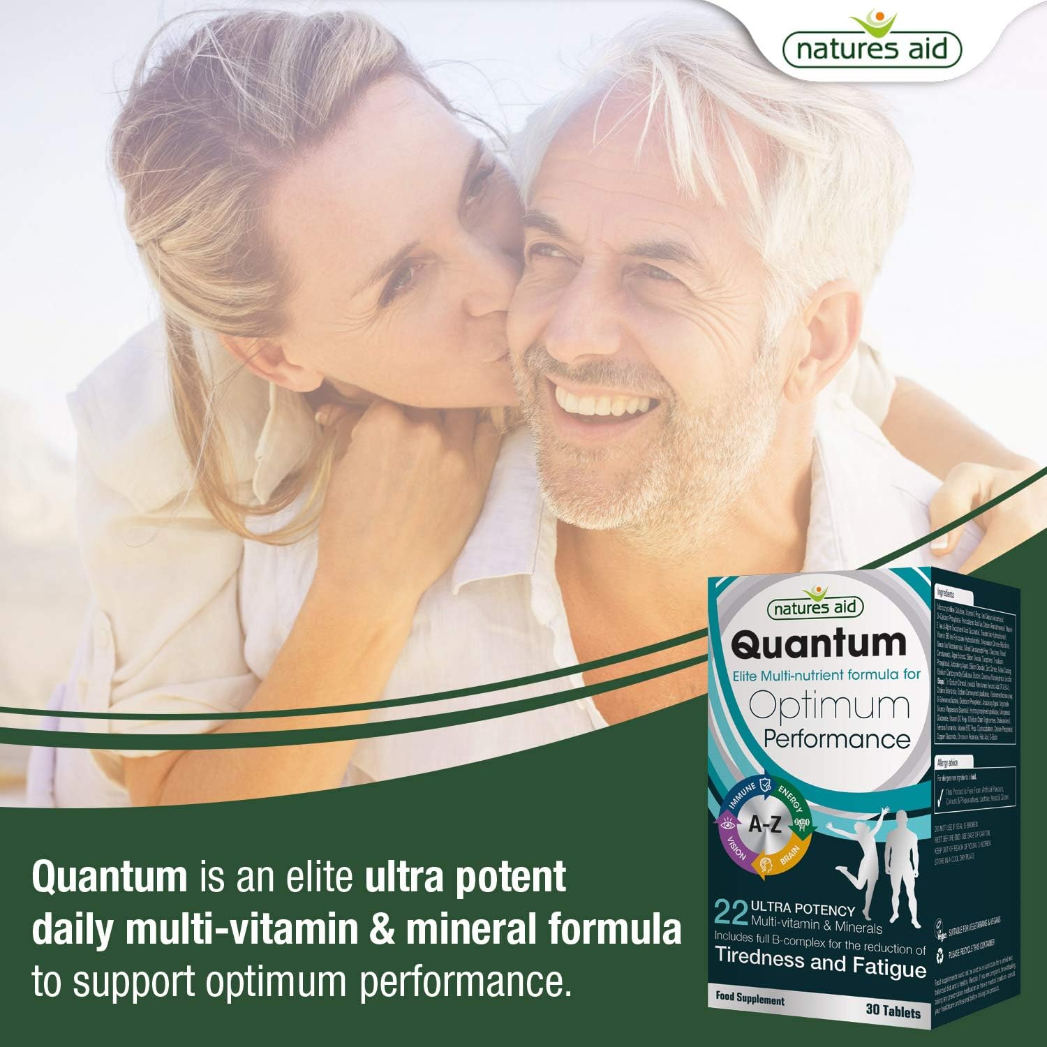 Tablets Quantrum Natures Aid Quantum Super Strength Multi Vitamin Tablets – Pack of 30 ...