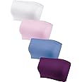 Geyoga 4 Pieces Strapless Bandeau Bra, Seamless Bralettes Stretchy Non Padded Bandeau Tube Top Bra for Women