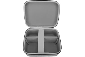XUMIUZIY Projector Hard Carrying Case for 4 3, Portable EVA Waterproofing Projector Hard Travel Bag with Accessories Storage 