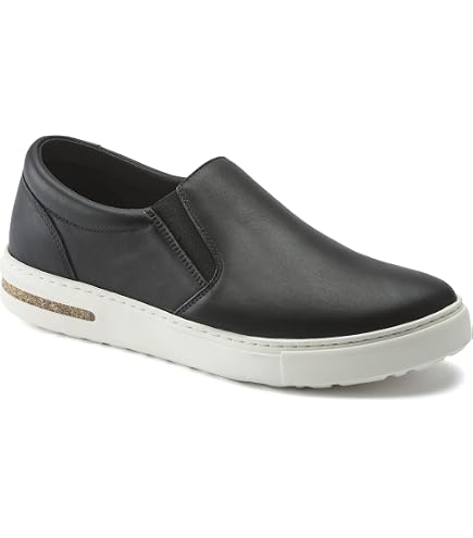 Birkenstock Sneakers Men\'s 42/9 Women\'s 42/11 Grey Leather Slip On Shoes Oswego Mixed Leather in Color Concrete Gray | BIRKENSTOCK US main image 2
