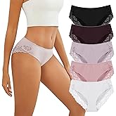 SELECT YOU Seamless Cheeky No Show Underwear for Women Sexy Low Rise Bikini Ladies Panties 5 Pack S-L