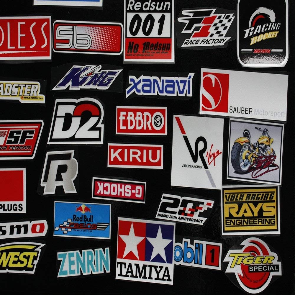 Amazon Co Jp 大量レーシングpvc防水ステッカー工具箱 Usdm車シールセット厳選オートバイデカールアメ車世田谷ベース風ハコスカヘラフラ 並行輸入品 50枚セット 家電 カメラ