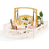 Rolife Super Creator Accessories Sunny Break Terrace, Tiny House Building Blocks for Little Dolls, DIY Plastic House Model Building Kits for Teens, DIY Crafts/Hobbies for Adults (Sunny Break Terrace)