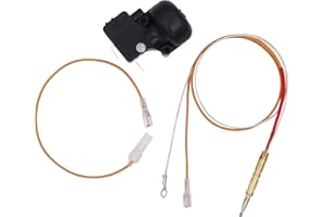 METER STAR Propane Tank Top Heater Safety Kit Replacement Parts, Gas Patio Heater Repair Parts, Faston Type Thermocoupler Assembly Kit and Fd4 Dump Switch Control